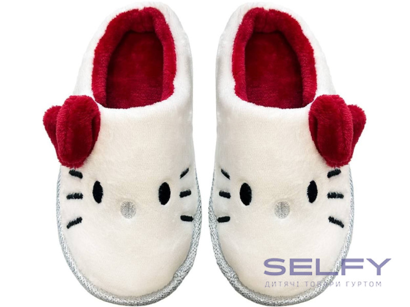 Тапочки Memory Waldi Home 24-33 білі, котик, Фото 1