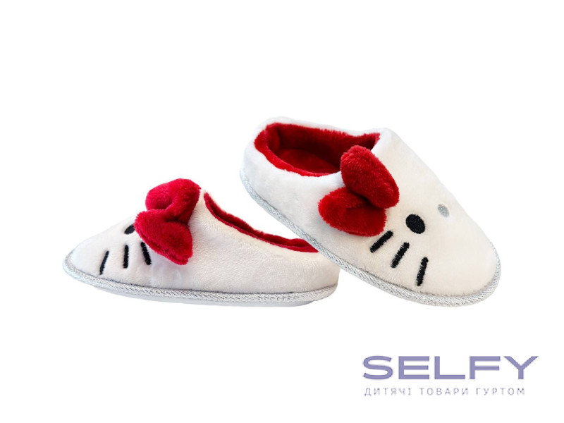 Тапочки Memory Waldi Home 24-33 білі, котик, Фото 3