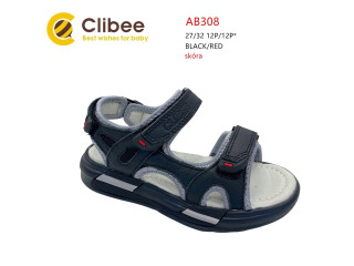 Босоножки детские Clibee AB308 black-red 27-32