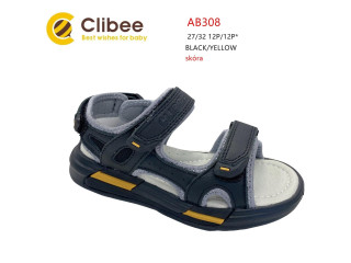Босоніжки дитячі Clibee AB308 black-yellow 27-32