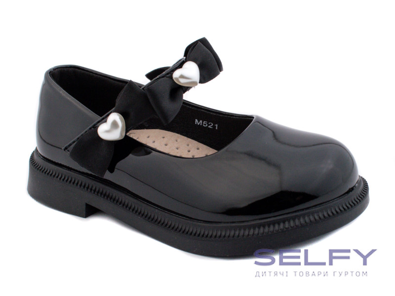 Туфли детские Apawwa M521 black 26-31, Фото 1