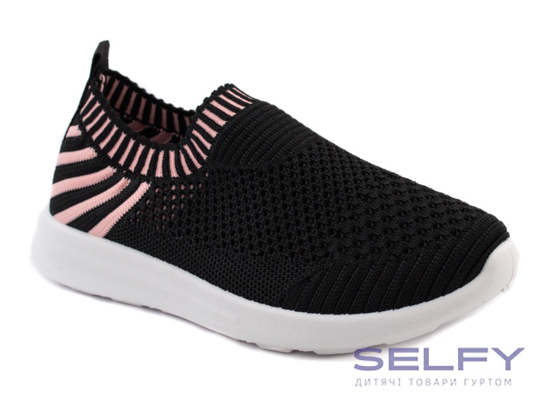 Кроссовки детские Apawwa Z48 black-pink 32-37, Фото 1