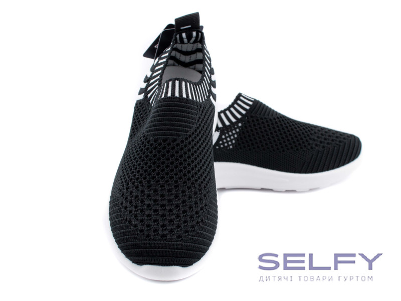 Кроссовки детские Apawwa Z48 black-white 32-37, Фото 3