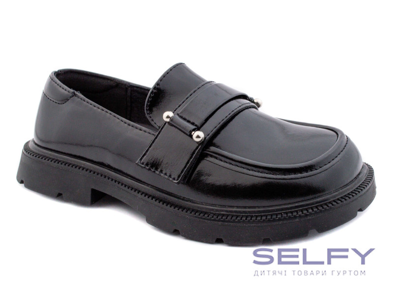 Туфли детские Apawwa M552 black 32-37, Фото 1