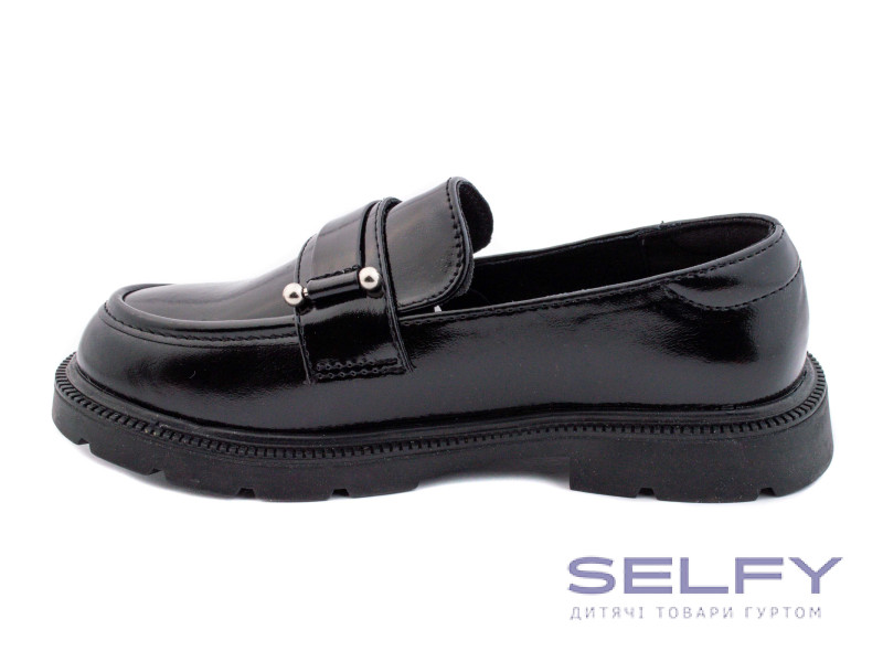 Туфли детские Apawwa M552 black 32-37, Фото 3