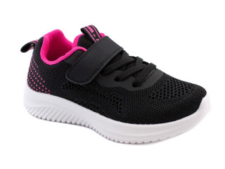 Кроссовки детские Apawwa Z397 black-fuchsia 32-37