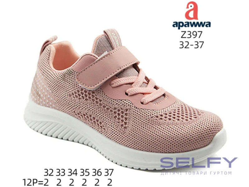 Кросівки дитячі  Apawwa Z397 pink-white 32-37, Фото 1