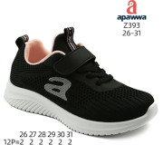Кроссовки детские Apawwa Z393 black-pink 26-31