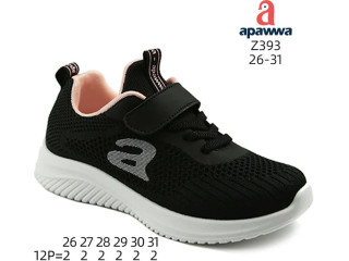 Кроссовки детские Apawwa Z393 black-pink 26-31