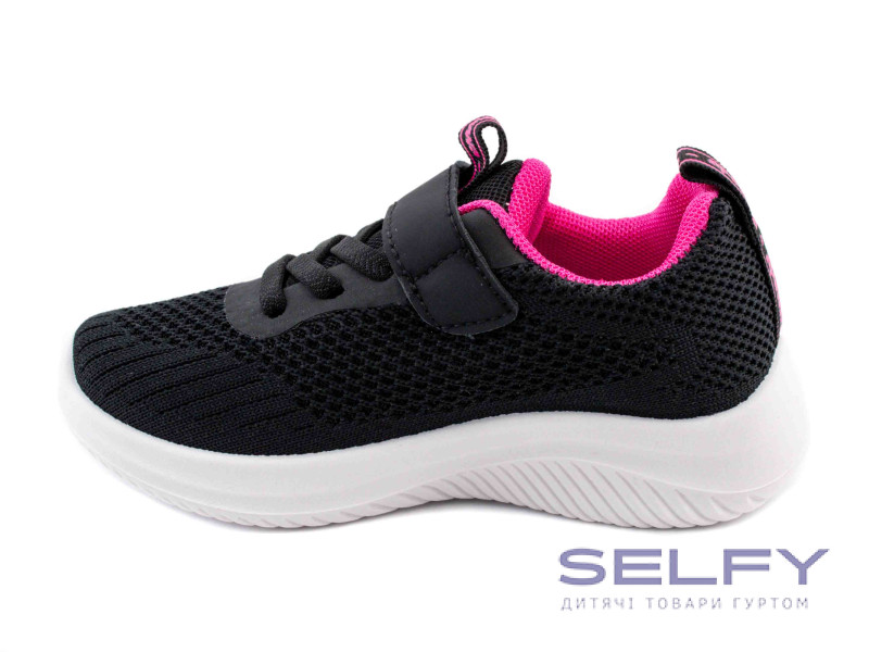 Кроссовки детские Apawwa Z393 black-fuchsia 26-31, Фото 3