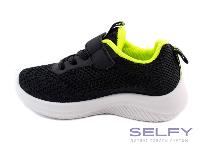 Кроссовки детские Apawwa Z394 black-green 32-37, Фото 3