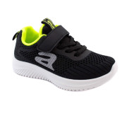 Кроссовки детские Apawwa Z394 black-green 32-37
