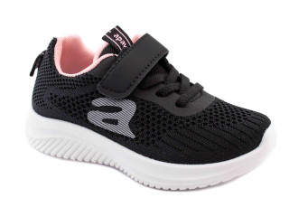 Кроссовки детские Apawwa Z394 black-pink 32-37