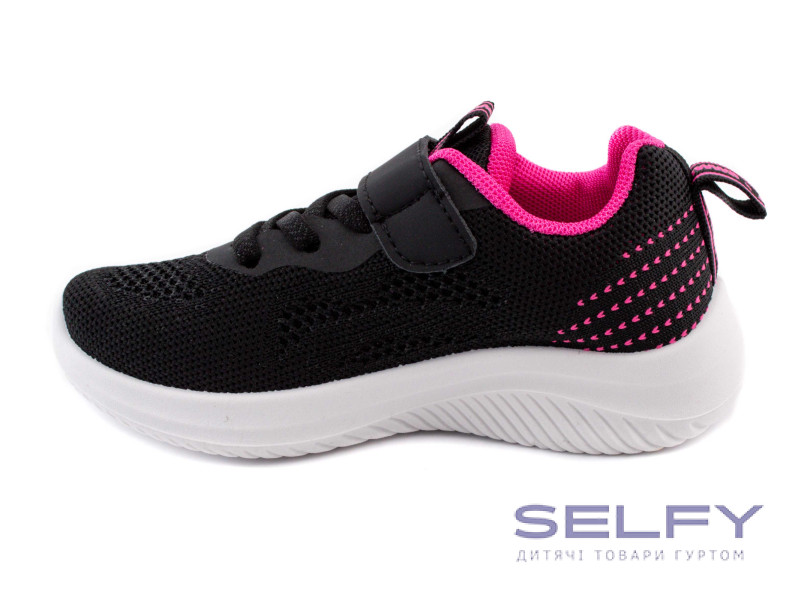 Кроссовки детские Apawwa Z395 black-fuchsia 20-25, Фото 3