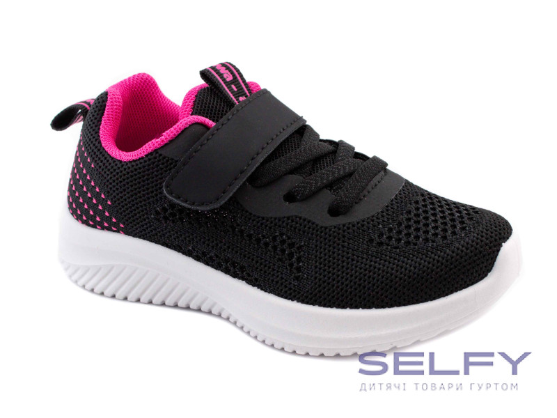 Кроссовки детские Apawwa Z395 black-fuchsia 20-25, Фото 1