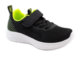 Кроссовки детские Apawwa Z395 black-green 20-25