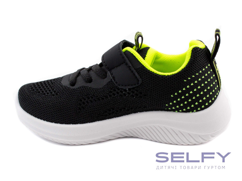 Кроссовки детские Apawwa Z395 black-green 20-25, Фото 3