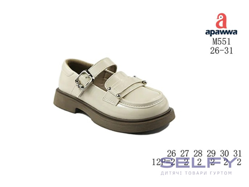 Туфлі дитячі Apawwa M551 beige 26-31, Фото 1