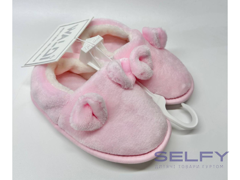 Тапочки Memory Waldi Home 24-33 розовые, ушки, Фото 5