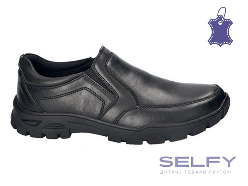 Туфли КОЖА American Club CY 104/24 черный 41-45 (353/24), Фото 1