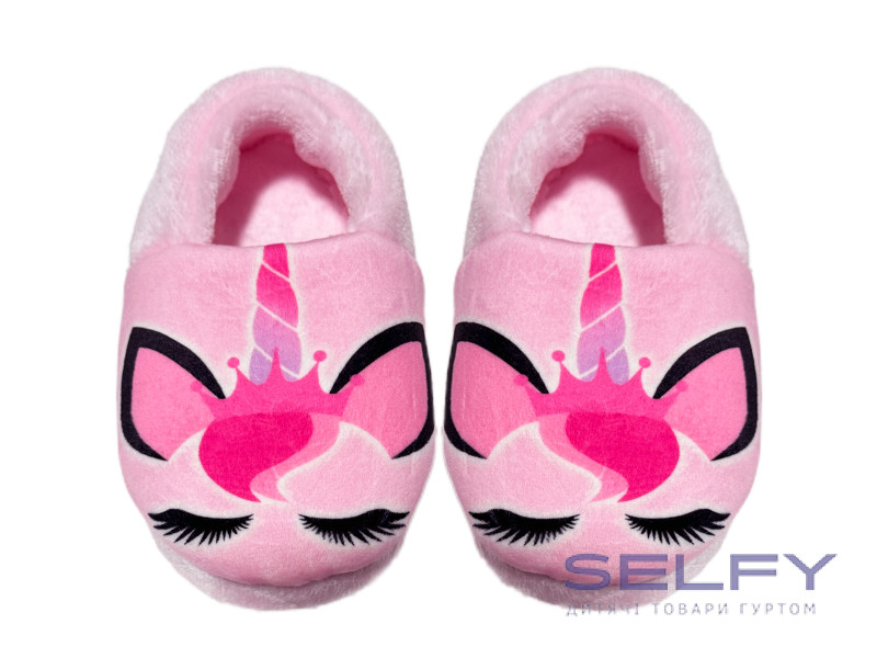 Тапочки Memory Waldi Home 24-33 рожеві, єдиноріг, Фото 3