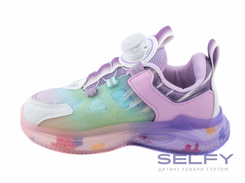 Кроссовки детские Clibee LC932 white-purple 32-37, Фото 3