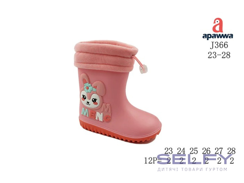 Гумові чоботи дитячі Apawwa J366 melon 23-28, Фото 1