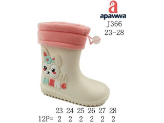 Гумові чоботи дитячі Apawwa J366 beige 23-28
