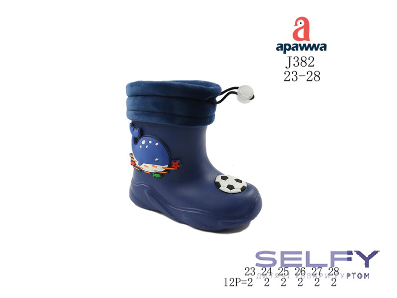 Гумові чоботи дитячі Apawwa J382 navy 23-28, Фото 1