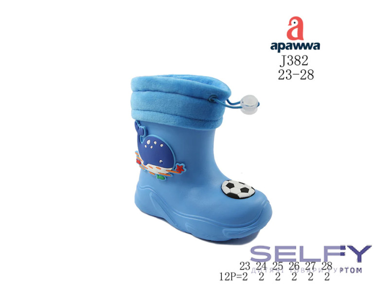 Гумові чоботи дитячі Apawwa J382 blue 23-28, Фото 1