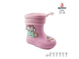 Гумові чоботи дитячі Apawwa J384 pink 23-28