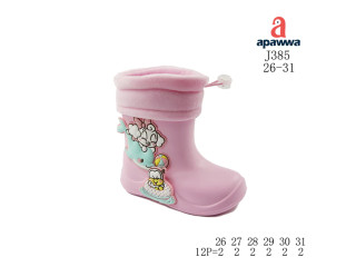 Гумові чоботи дитячі Apawwa J385 pink 26-31
