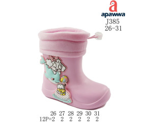 Гумові чоботи дитячі Apawwa J385 pink 26-31
