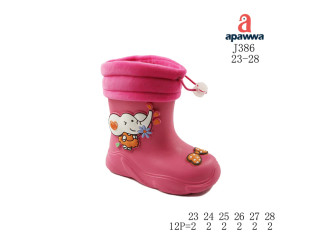 Гумові чоботи дитячі Apawwa J386 fuchsia 23-28