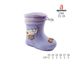 Гумові чоботи дитячі Apawwa J386 purple 23-28