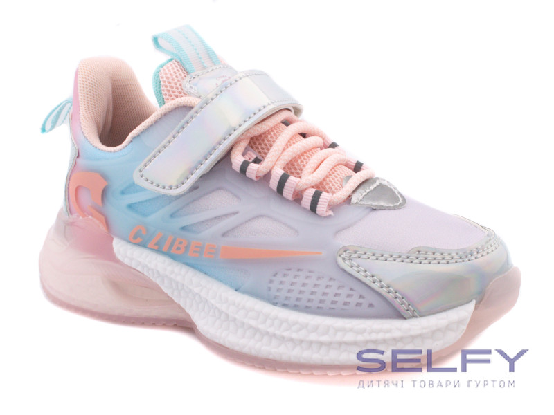 Кроссовки детские Clibee LC960 silver-pink 32-37, Фото 1