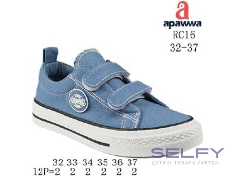 Кеди дитячі Apawwa RC16P blue 32-37, Фото 1