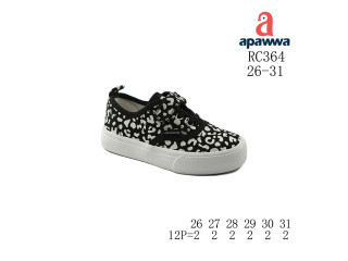 Кеди дитячі Apawwa RC364 black 26-31