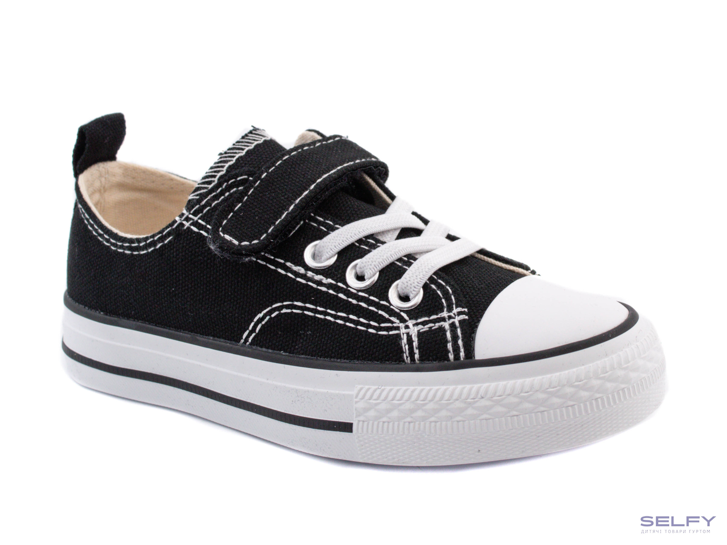 Кеди дитячі Apawwa RC05 black 25-30, Фото 1