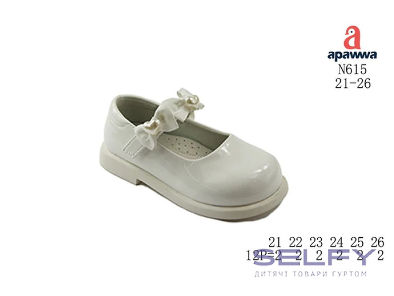 Туфлі дитячі Apawwa N615 white 21-26, Фото 1