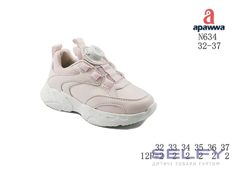 Кросівки дитячі  Apawwa N634 pink 32-37, Фото 1