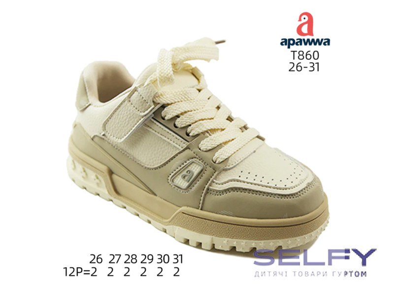 Кросівки дитячі  Apawwa T860 beige-khaki 26-31, Фото 1