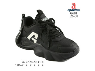 Кросівки дитячі  Apawwa G681 black 26-31