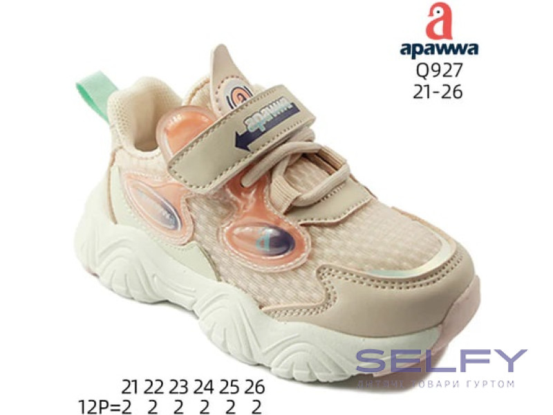 Кросівки дитячі Apawwa Q927 pink 21-26, Фото 1