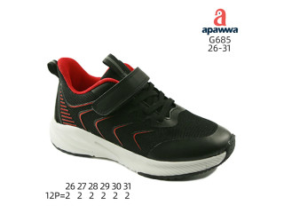 Кросівки дитячі Apawwa G685 black-red 26-31