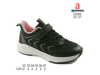 Кросівки дитячі Apawwa G686 black-pink 32-37