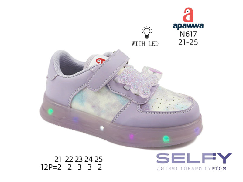 Кросівки дитячі  Apawwa N617 purple 21-25, Фото 1