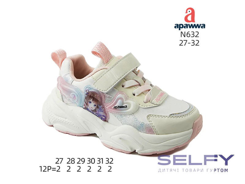 Кросівки дитячі  Apawwa N632 pink 27-32, Фото 1