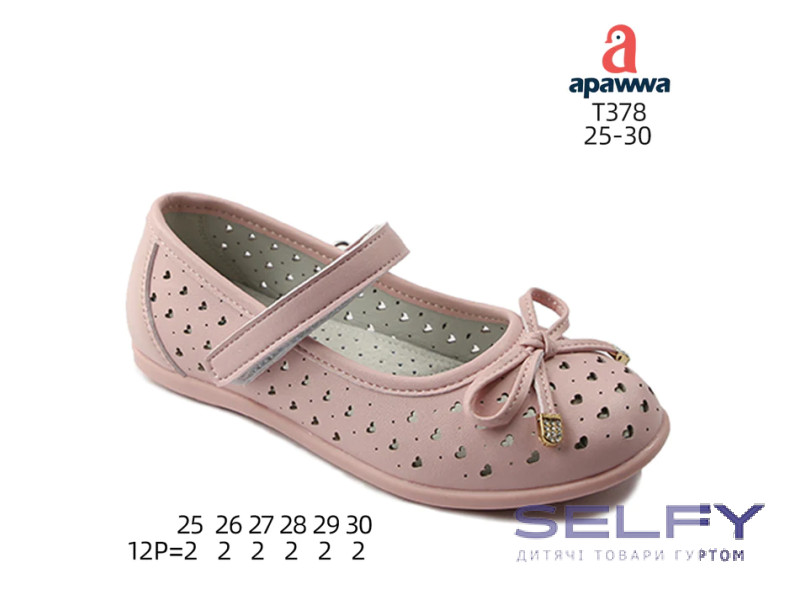 Туфлі дитячі Apawwa T378 pink 25-30, Фото 1