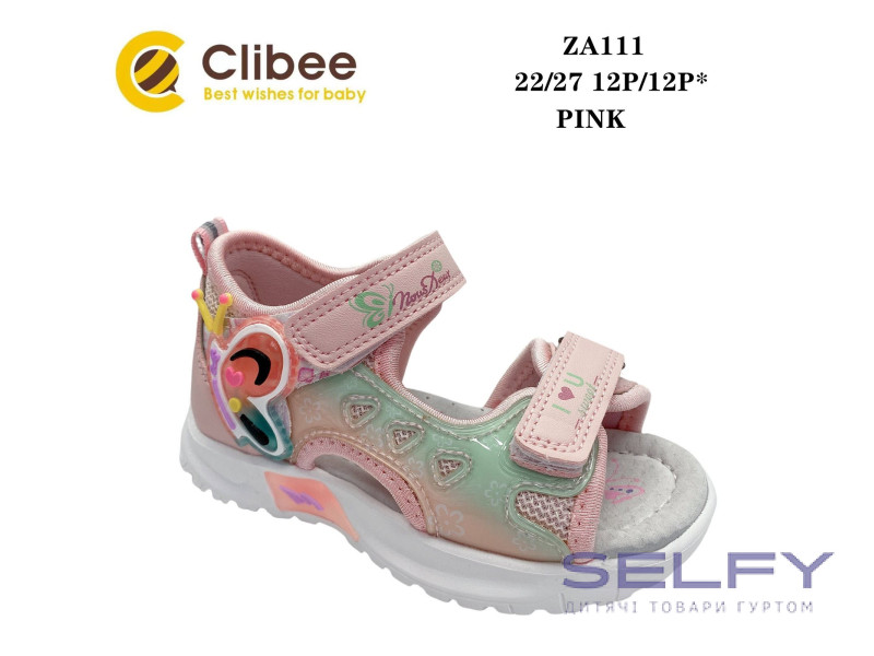 Босоніжки дитячі Clibee ZA111 pink 22-27, Фото 1